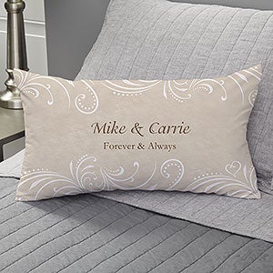 Precious Moments® Personalized Wedding Lumbar Throw Pillow - 11681-LB