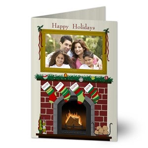 Fireplace Holiday Card - 11987