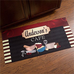 Family Bistro Personalized Oversized Kitchen Mat-24x48 - 12005-O
