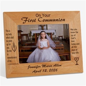 Personalized 5x7 First Communion Picture Frame - Remember This Day - 1202-M