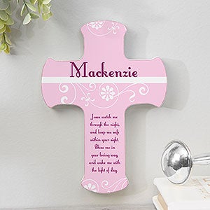 Keep Me Safe Personalized 7-inch Wall Cross - 12076