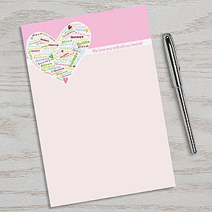 Her Heart Of Love Personalized Notepad - 12209