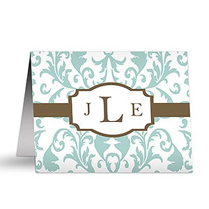 Trendy Signature Personalized Note Cards - 12229