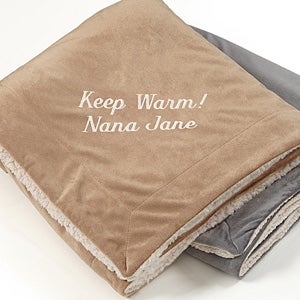 50x60 Personalized RNK Shops Diamond Plate Sherpa Throw Blanket