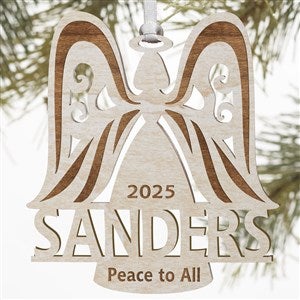 Family Angel Whitewash Wood Ornament - 12397-W