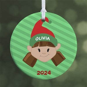 Christmas Character Personalized Ornament- 2.85 Glossy - 1 Sided - 12411-1