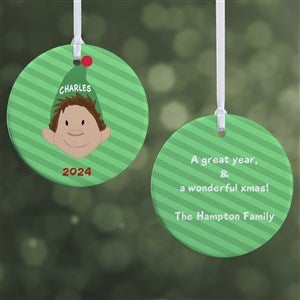 Christmas Character Personalized Ornament- 2.85 Glossy - 2 Sided - 12411-2