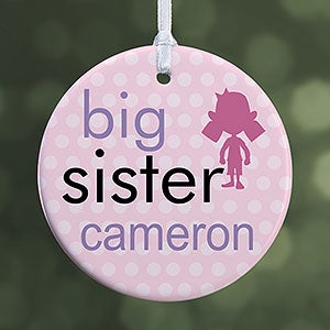 Big/Baby Brother & Sister Ornament- 2.85 Glossy - 1 Sided - 12414-1