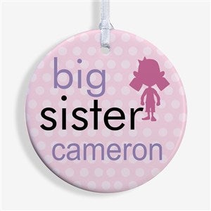 Big/Baby Brother  Sister Ornament- 2.85 Glossy - 1 Sided - 12414-1