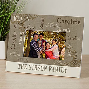 Our Loving Family Personalized 4x6 Photo Tabletop Frame - Horizontal - 12416