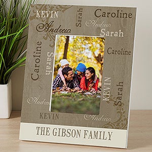 Our Loving Family Personalized 4x6 Photo Tabletop Frame - Vertical - 12416-V