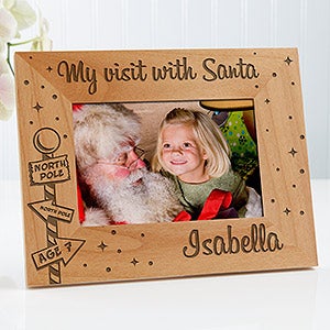 Personalized Christmas Picture Frames - Santa & Me - 4" x 6" - 12419