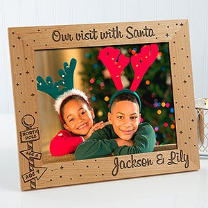 Personalized Christmas Picture Frames - Santa & Me - 8" x 10" - 12419-L
