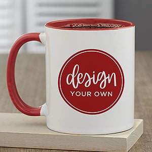 Design Your Own Personalized Coffee Mug - 11oz Red - 12478-R