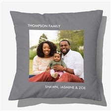 Picture Perfect Personalized 14 Photo Pillow - One Photo - 12552-1S