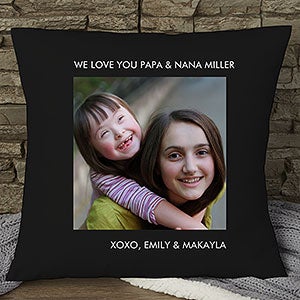 Personalized 18-inch Velvet Photo Pillow - 12552-1LV