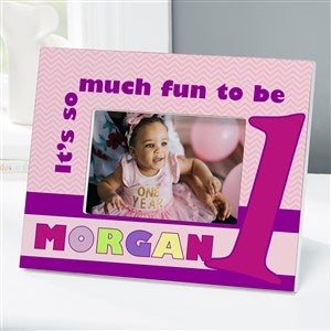 First Birthday Personalized Picture Frame - 4x6 Tabletop - 12581