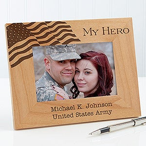 Military Hero Personalized Picture Frames - 12608