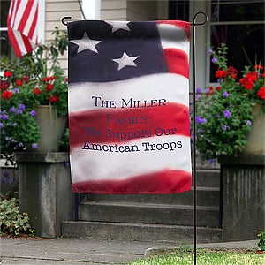 American Flag Personalized Garden Flag - 12615