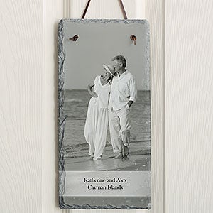 Photo Sentiments Personalized Vertical Slate Sign - 12633