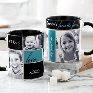 My Favorite Faces Photo Coffee Mug 11oz.- Black - 12739-B