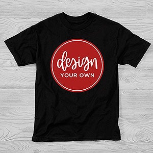 Design Your Own Custom Kids T-Shirt - Black - 12773-YT-K