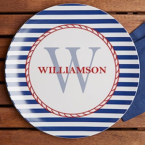 Personalized Melamine Plates - Nautical - 12823D-P