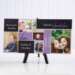 Personalized Picture Collage Canvas Art - Favorite Faces - 5 Photos - 12887-5