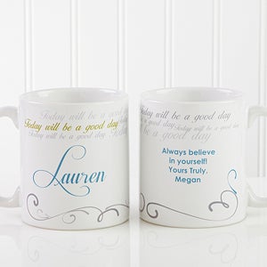 Cup Of Inspiration Personalized Coffee Mug 11 oz.- White - 12972-W