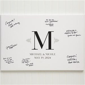 Personalized Wedding Guestbook Canvas - 12x18 - 13042-S