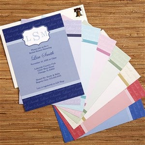 Personalized Bridal Shower Invitations - Wedding Monogram