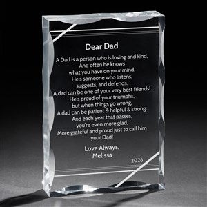 Dear Dad Poem Personalized Keepsake - 13060