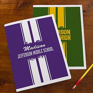 School Spirit! Personalized Folders-Set of 2 - 13183