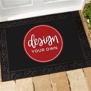 Design Your Own Personalized 18x27 Doormat - Black - 13289-Black