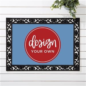 Design Your Own Personalized 18x27 Doormat - Slate Blue - 13289-Blue