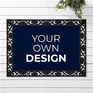 Design Your Own Personalized 18x27 Doormat - Navy Blue - 13289-NB