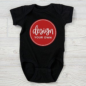 Design Your Own Personalized Baby Bodysuit - Black - 13327-B
