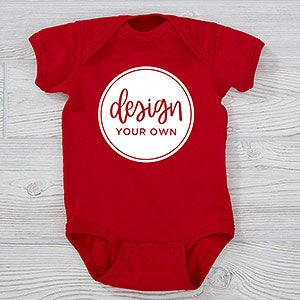 Design Your Own Personalized Baby Bodysuit - Red - 13327-R