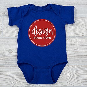 Design Your Own Personalized Baby Bodysuit - Royal Blue - 13327-RB