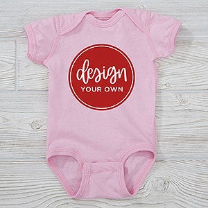 Design Your Own Personalized Baby Bodysuit - Pink - 13327-P