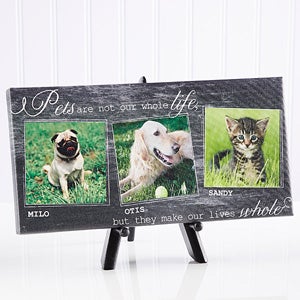 Pet Photo Personalized Canvas Prints - Three Photos - 13340-3