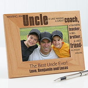 Personalized Uncle Picture Frames - 4x6 - 13351-S