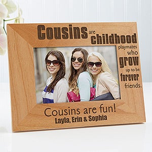 Personalized Cousins Picture Frames - 4x6 - 13356