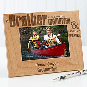 Personalized Brother Picture Frames - 4x6 - 13381-S