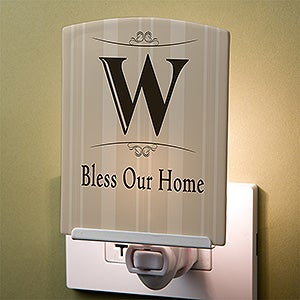 Elegant Monogram Personalized Night Light - 13383