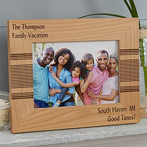 Personalized 4x6 Horizontal Wood Picture Frames - Simplicity - 13393-S