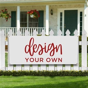 Design Your Own Custom Vinyl Banners - White - 13397-White