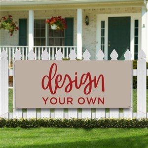 Design Your Own Personalized Banner- Tan - 13397-Tan