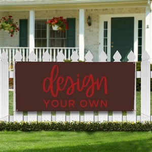 Create Your Own Custom Vinyl Banners - Brown - 13397-Brown