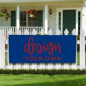 Design Your Own Custom Printed Vinyl Banners - Blue - 13397-Blue